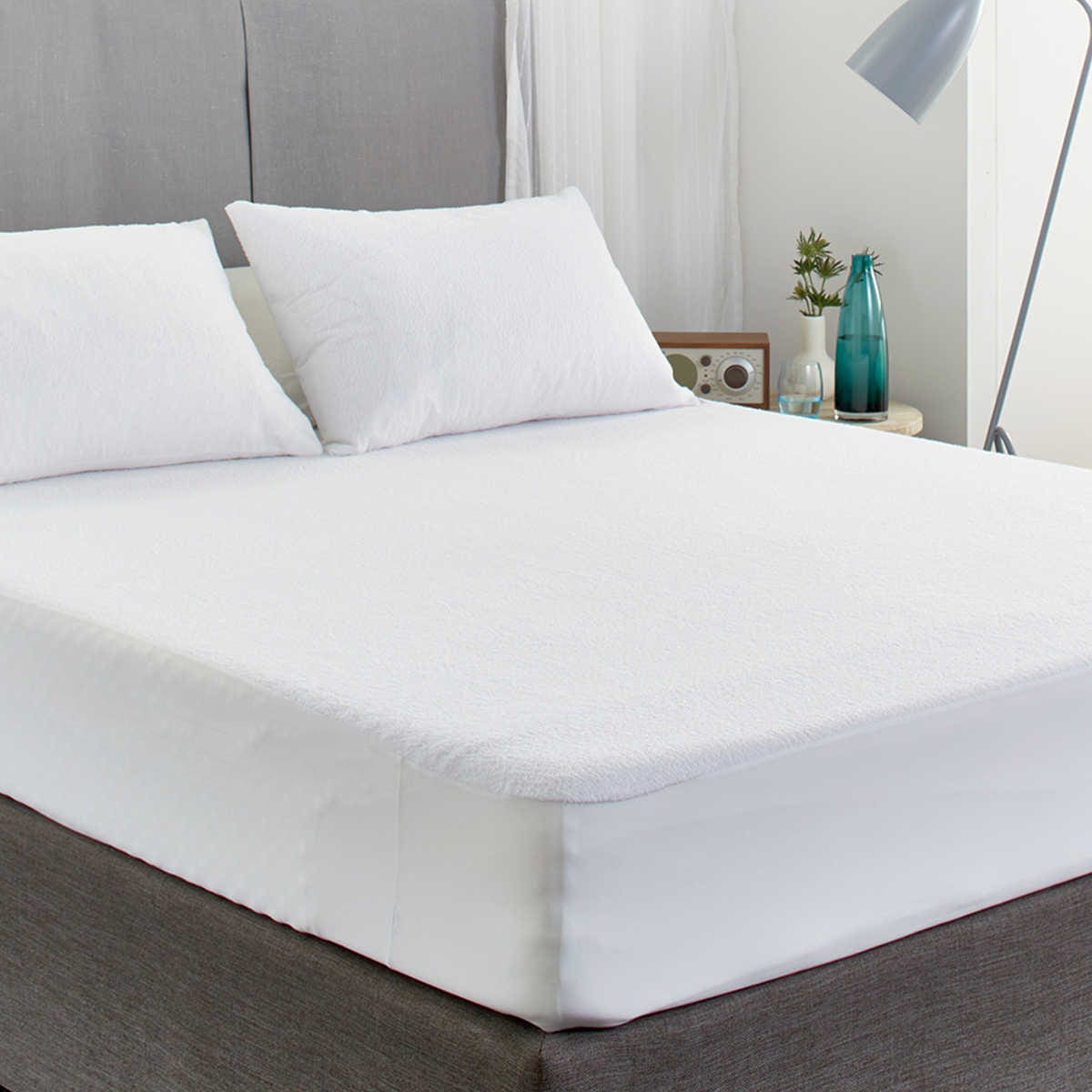 Bed in Home Microfiber Mattress Protector, Length 200 cm