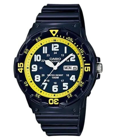 Casio MRW-200HC-2BV Analog Casual Watch for Men, Resin Band - Black