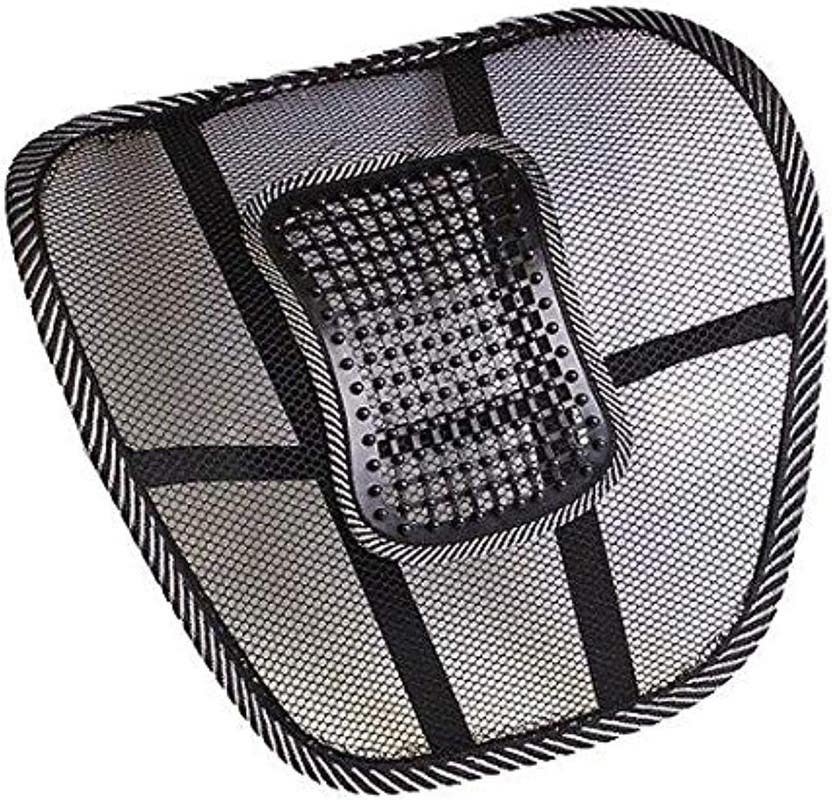 Breathable Mesh Lumbar Support Cushion, For Car Seat and Office Chair, Black