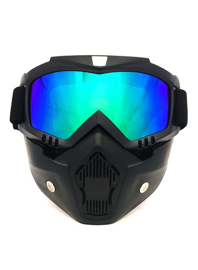 Full Face Motorcycle Mask, Colors Fresh - Black