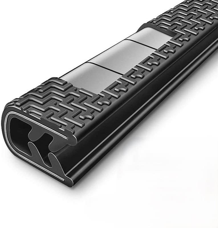 Car Door Frame Protector Strip, 5 Meters, Leather - Black