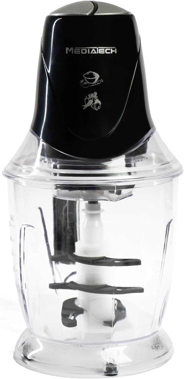 Media Tech MT-CR20 Electric Cutting Chopper, 700 Watt, 1.5 Liter - Black