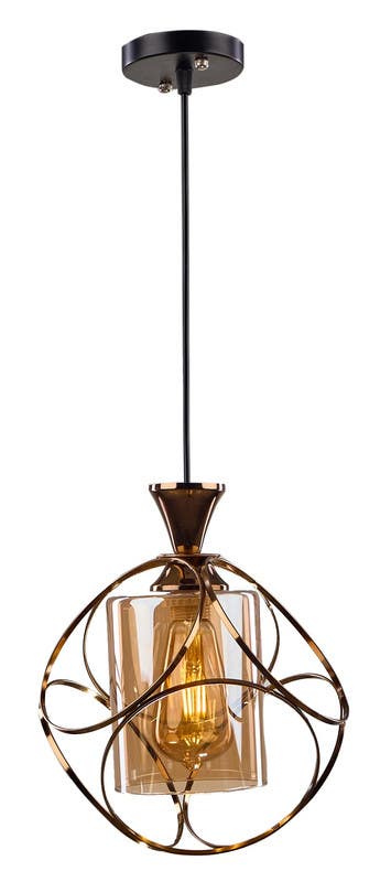 Metal Modern Chandelier, 20×25 Cm,1 Lamp - Gold