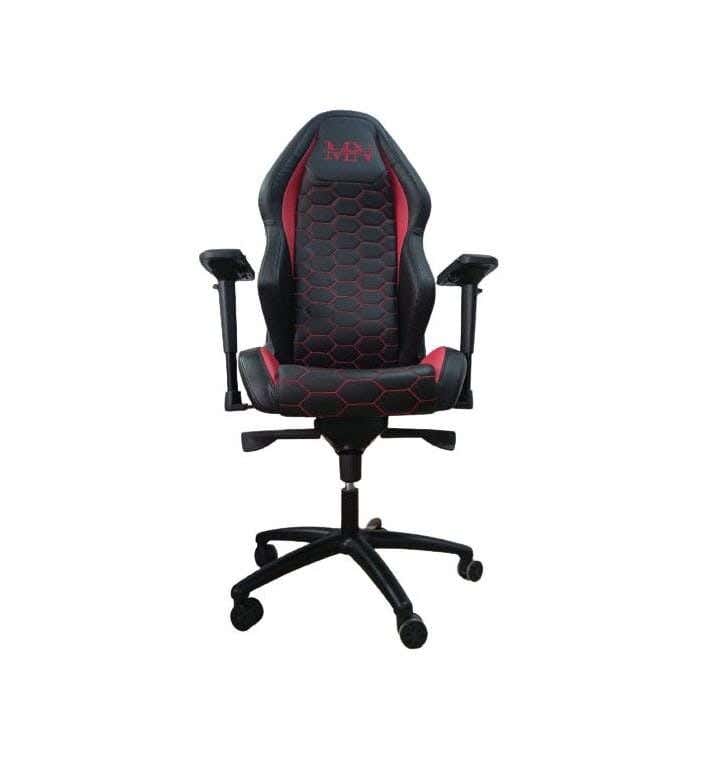 Leather Gaming Chair, 143×60×70 - Black Red