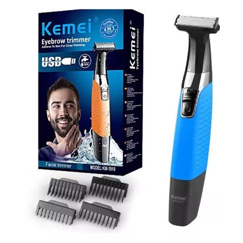 Kemei KM-1910 Eyebrow Trimmer - Blue