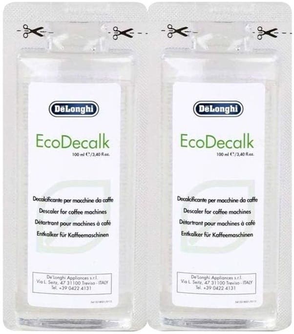 DeLonghi EcoDecalc Descaling Solution, 2x100ml - Multicolor