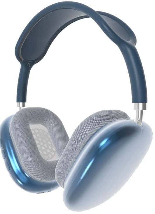 Black Tiger P9/Blu Headphones, Built-In Omnidirectional Microphone - Blue