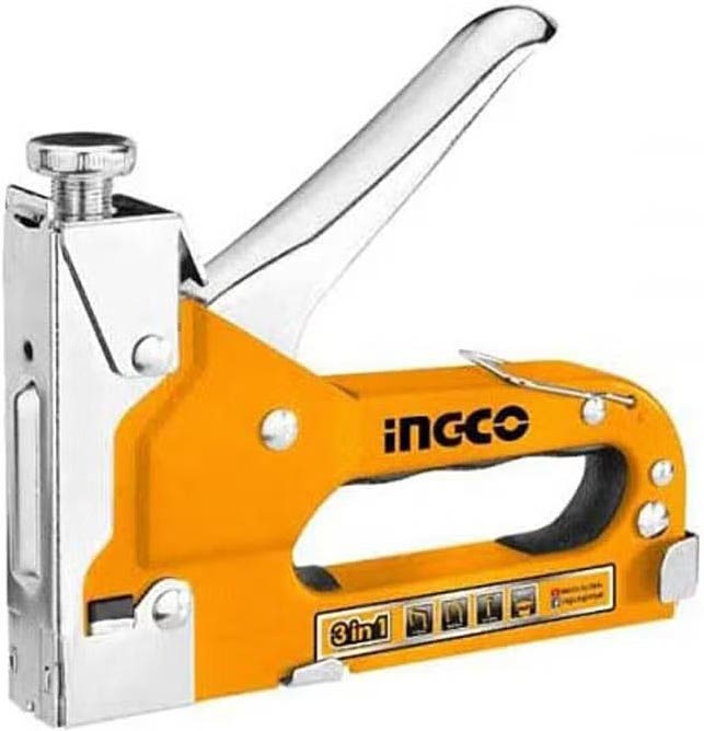 INGCO Stapling Gun, 3 in 1 - Yellow