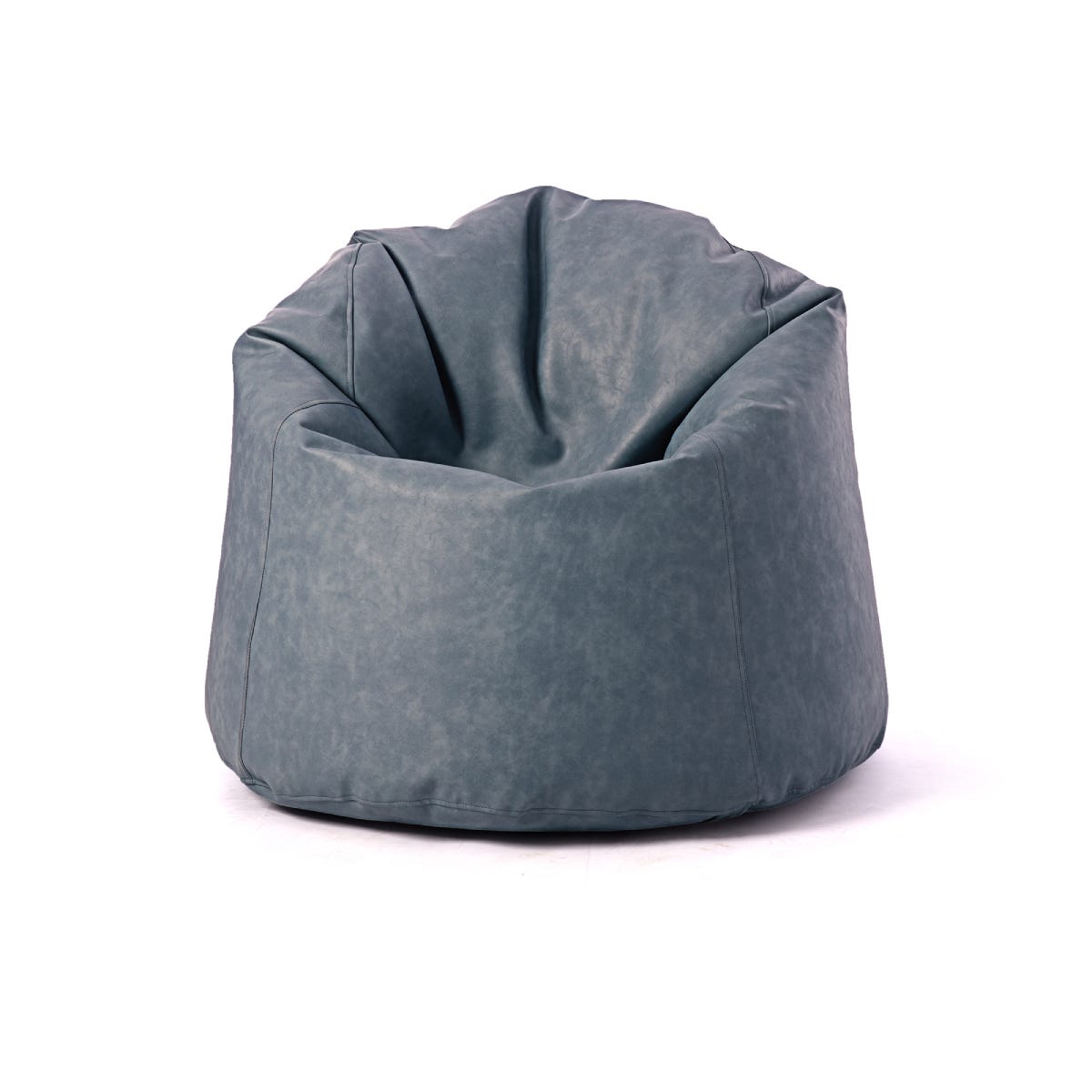 Penguin Leather Bean Bag, 85×50 cm - Grey