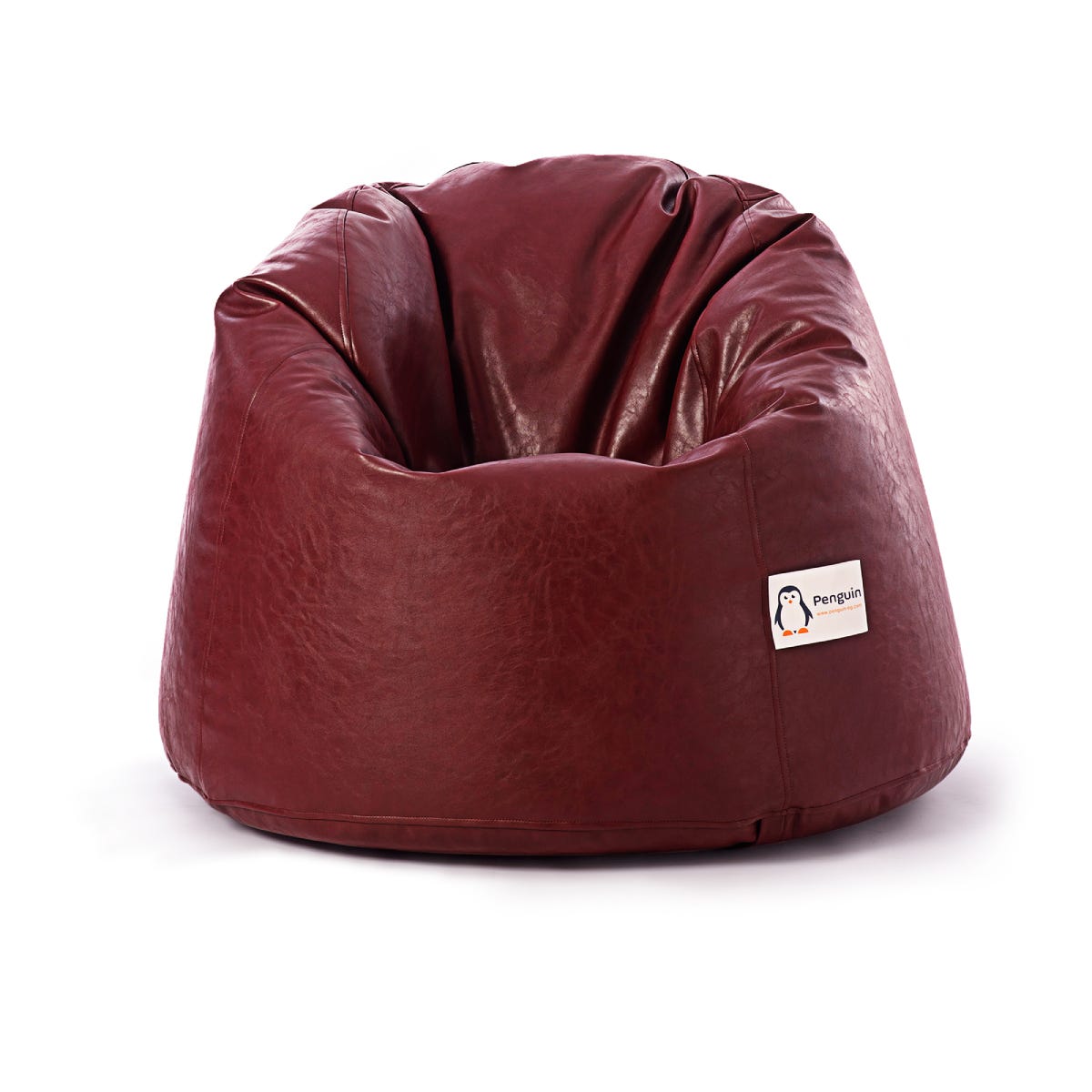 Penguin Leather Bean Bag, 85×50 cm