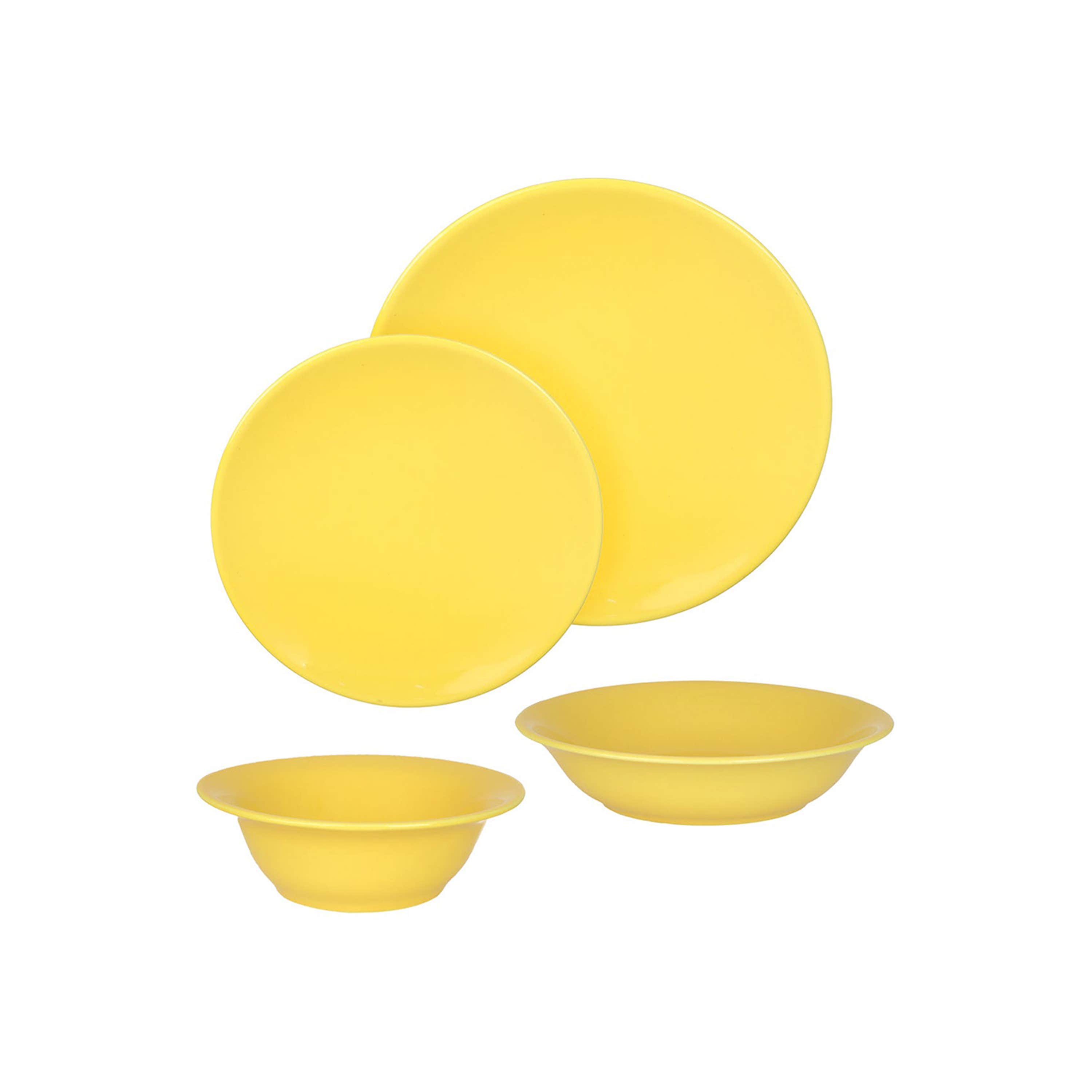 Kutahya Porcelain Dinnerware Set, 24 pieces - Yellow