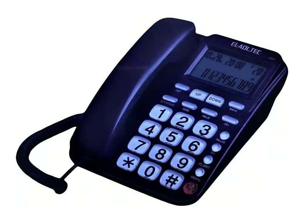 El-Adl Tec 555C Corded Telephone - Black