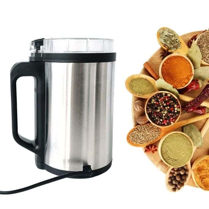 Spice grinder, 300 watts, stainless steel, 8 grinding blades, NM-8800 - Silver