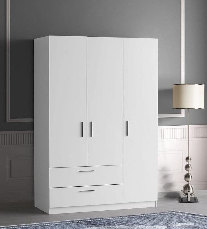 MDF wardrobe, 120×200×50 cm - White