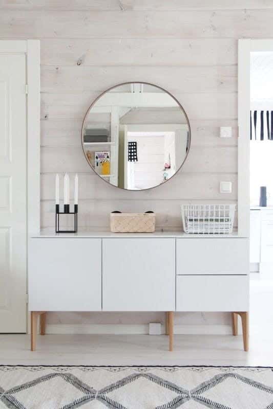 Spanish MDF Wood Buffet, 120x100x40 cm - White