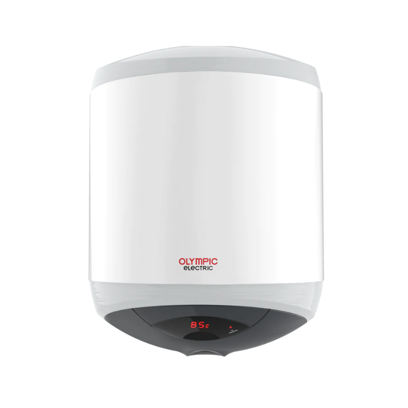 Olympic Electric Water Heater, Digital, 50 Liters, Hero Plus - White
