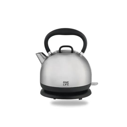One Life EK50SI Classic Kettle, Stainless Steel, 1.7 L, 2200 W - Silver
