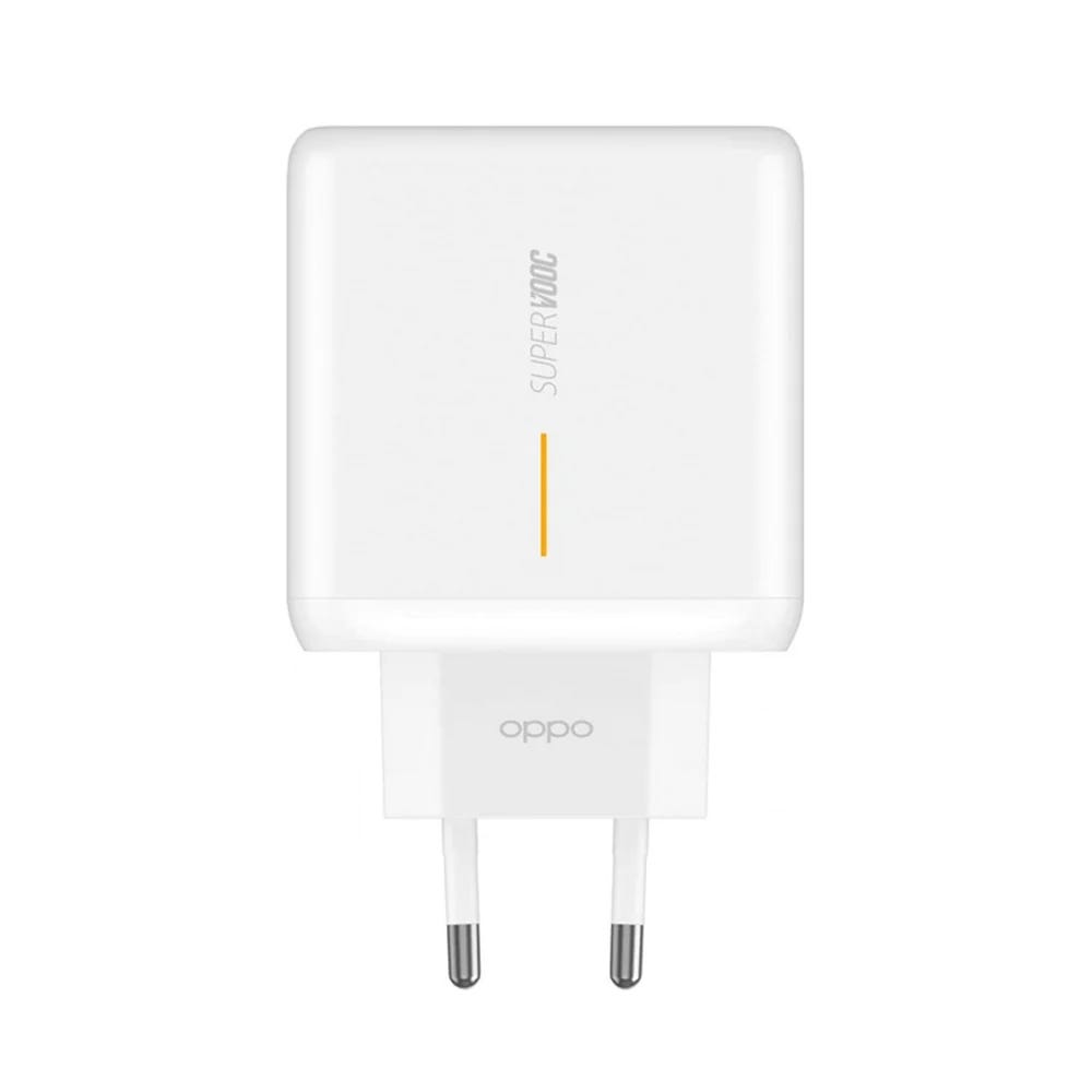Oppo Wall Charger With USB To Type-C Cable, 65W - White