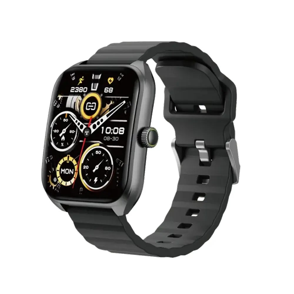 Nova 2 Oraimo Smartwatch, 2.01-inch AMOLED display, IP68 water resistance, HD wireless calling, OSW-814 - Black
