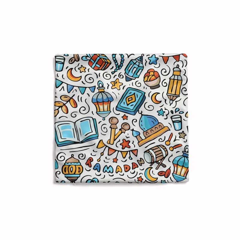 Velvet Cushion , 40×40 cm - Multicolor