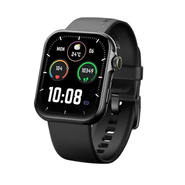 Oraimo ES2 Smart watch, 1.95 inch, AMOLED IP68 Screen - Black