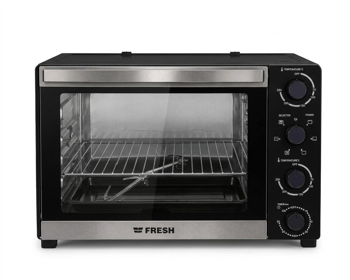 Fresh Electric Oven, 65 Liters, 2200 Watts, FR65-LedKnob - Black