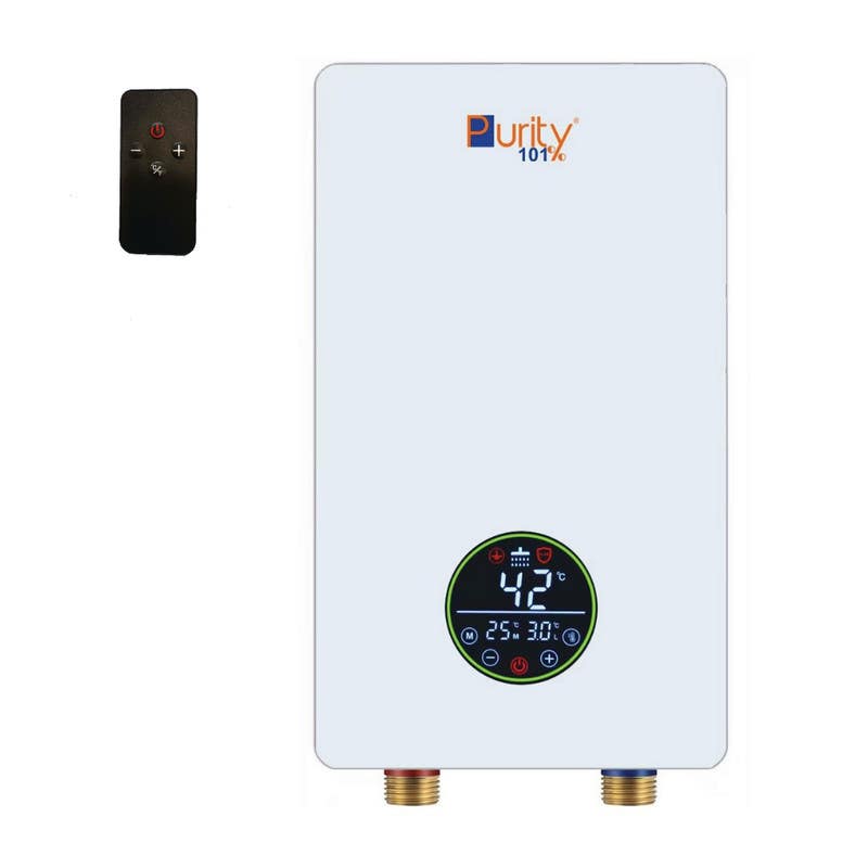 Purity P101 11 kW WHITE Electric Instant Water Heater, 11 kW, Digital Display - White