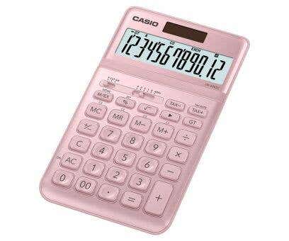 Casio JW-200SC-PK-N-DP Stylish Desktop Calculator - Pink