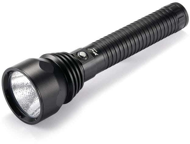 Waterproof P70 Emergency Flashlight, 3 Brightness Levels - Black
