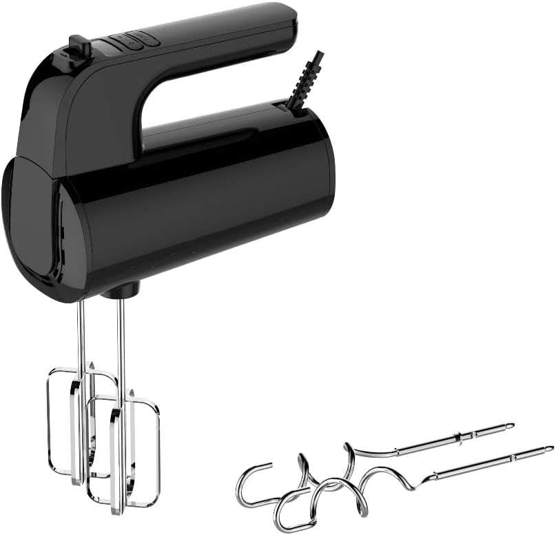Pluto Egg Beater, 500 Watts, 5 Speeds - Black
