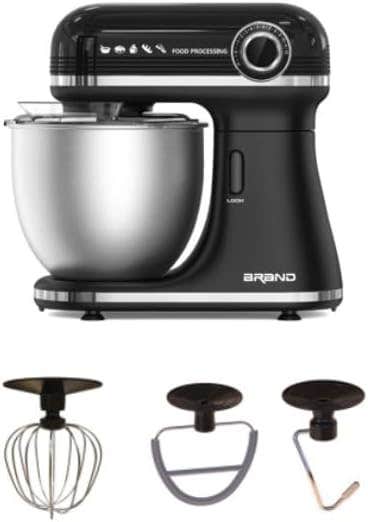 Pluto Stand Mixer, 1500 Watts, 12 Speeds, 7 Liter Capacity - Black