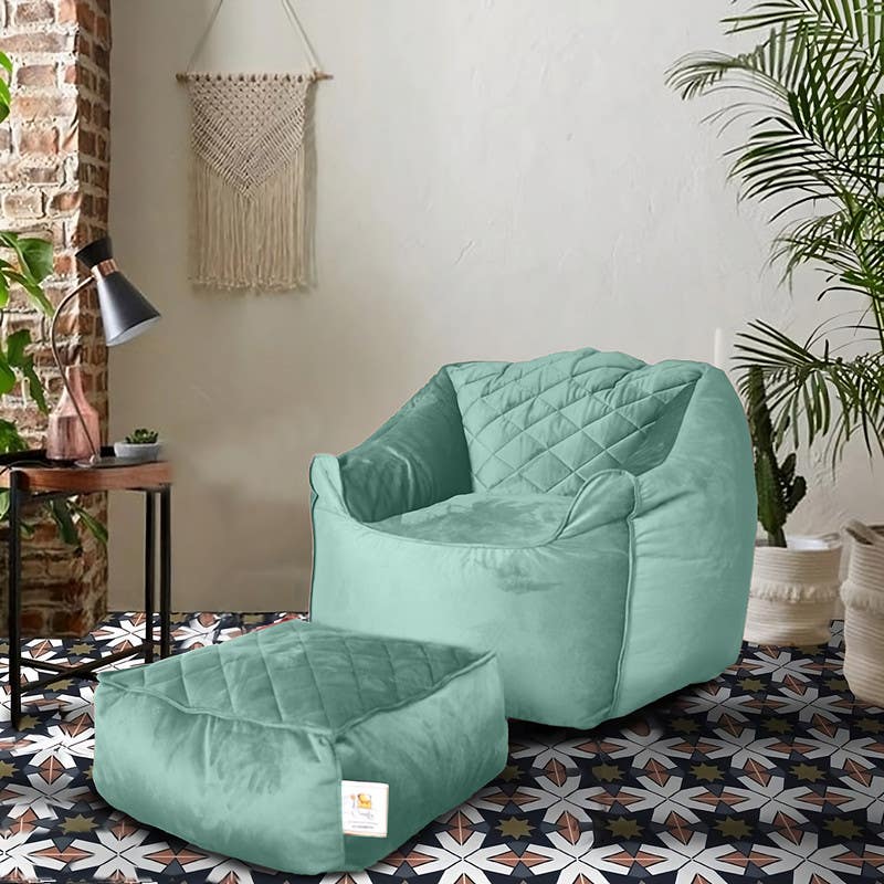 Comfy Relaxation Bean Bag, Plush, 90x105x90 cm