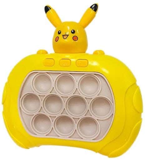 Quick Push Bubble Toy For Children, To Develop Skills - Yellow