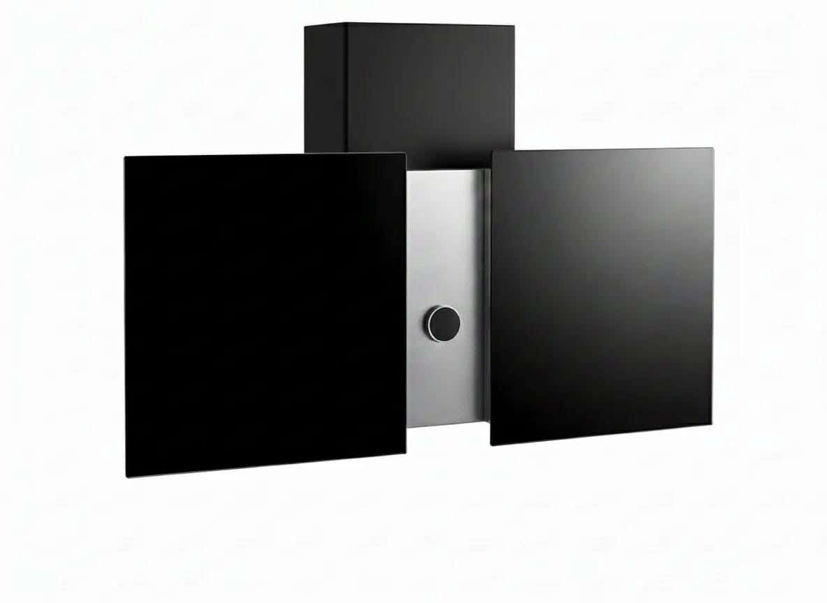 Porto Plus BL 90cm Built-in Decor Purity Extractor Hood, 90cm, 3 Speeds - Black