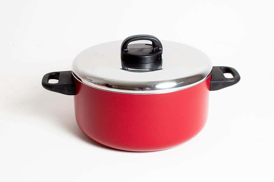 Prestige Tefal Pot with Lid, 24 cm - Red