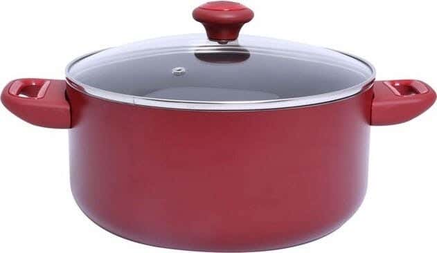 Prestige Tefal Pot with Lid, 26 cm - Red