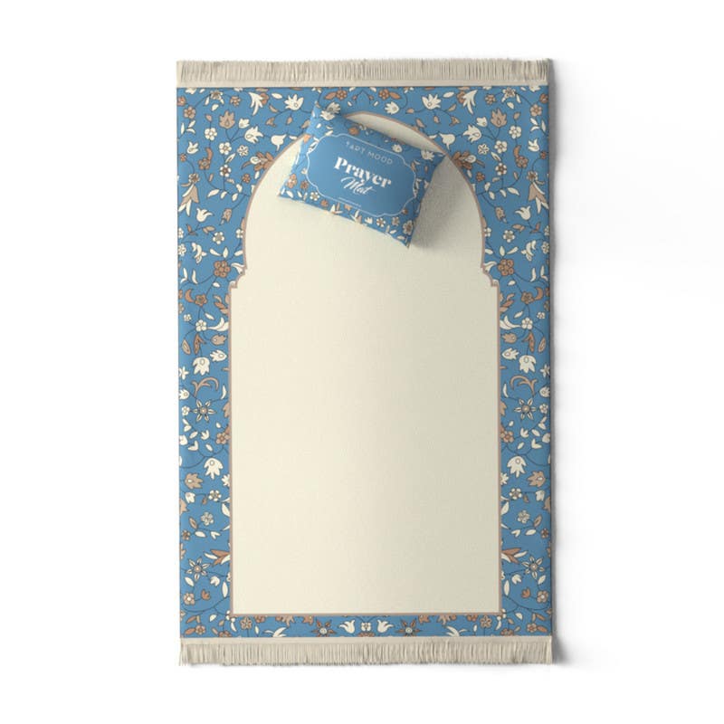 Prayer Mat, 68×117  cm - Blue Beige