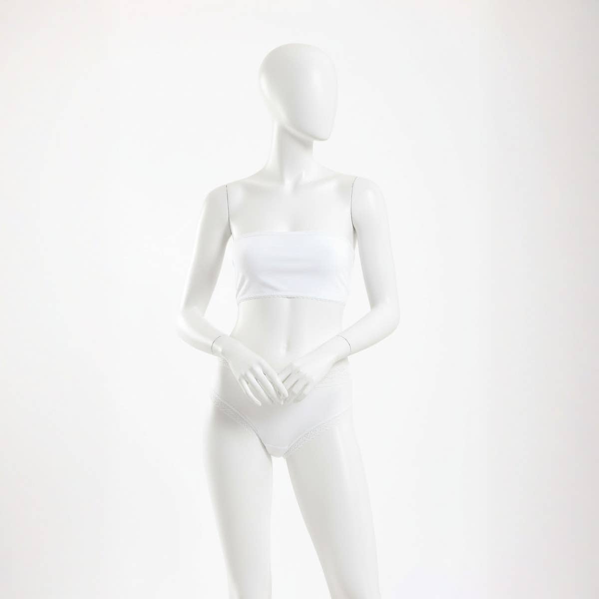 Carinawear Lace Trim Bralette | Soft Cotton Comfort