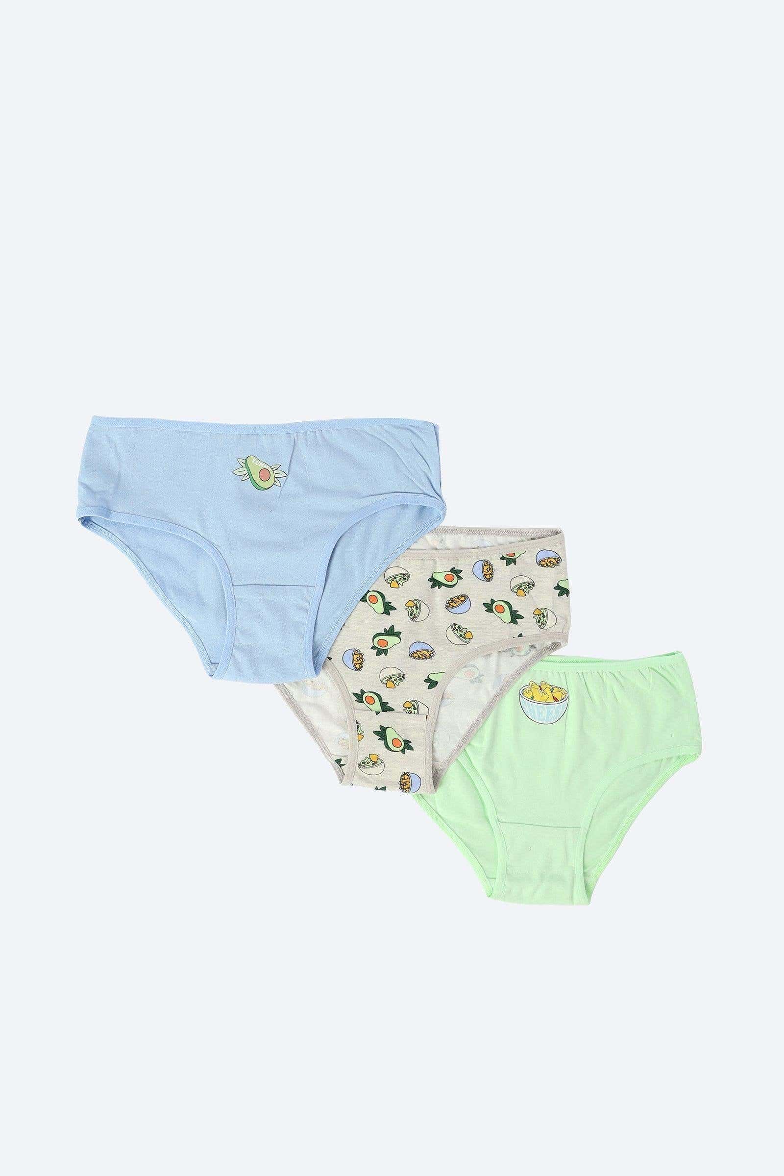 Carinawear Printed Cotton Brief Panties - Pack of 3