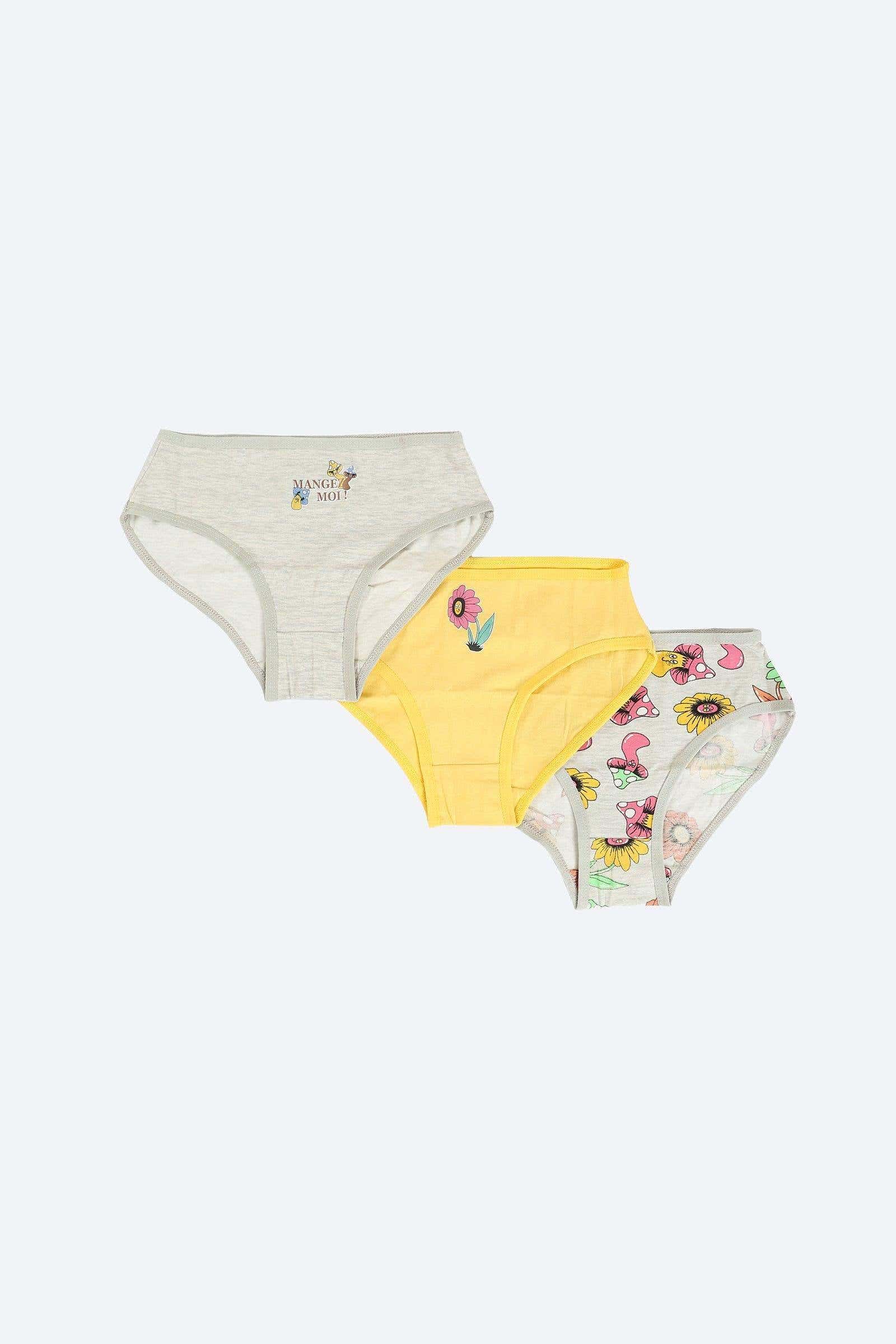 Carinawear Girly Cotton Briefs Pack - Set of 3