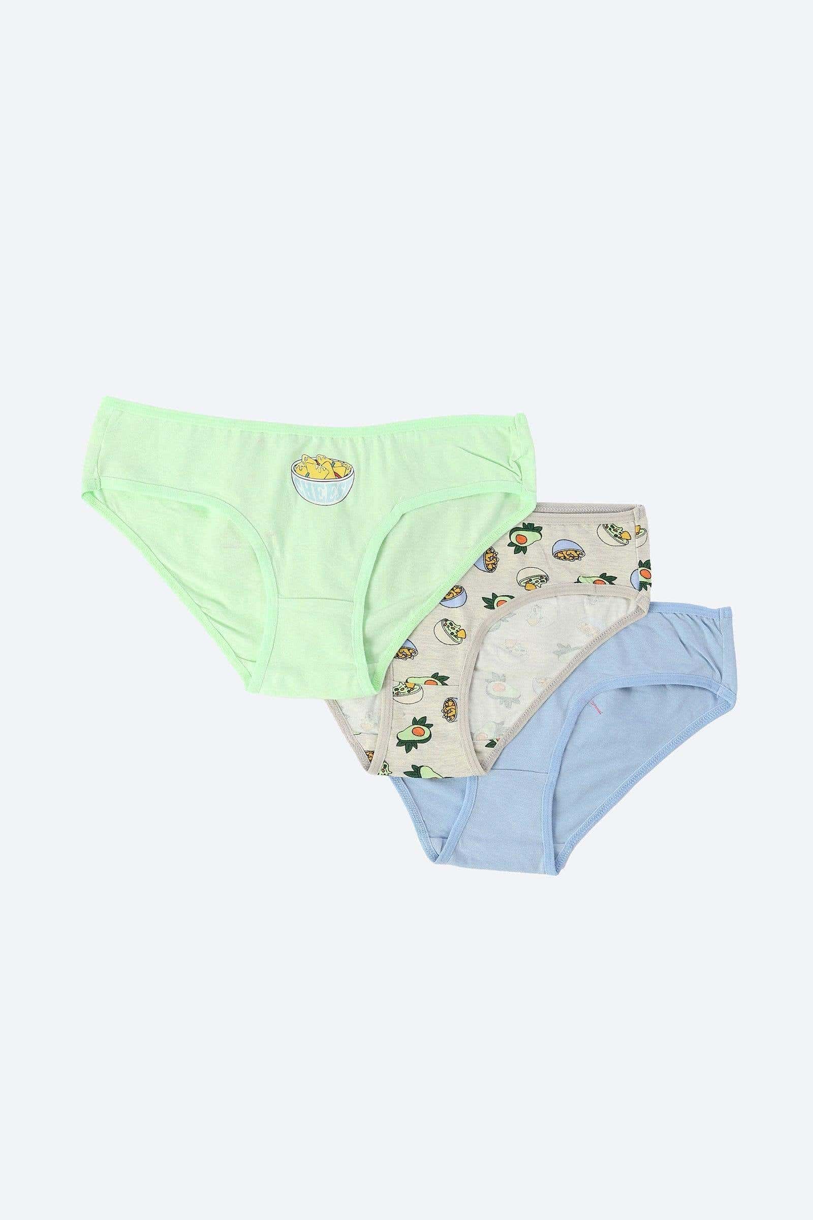 Carinawear Luxury Cotton Bikini Panties Set - Pack of 3