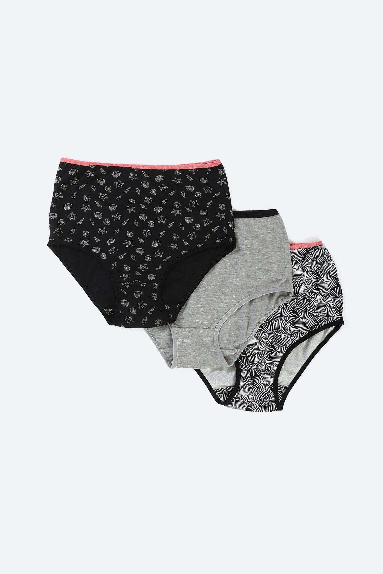 Carinawear Colored Cotton Full Briefs Pack of 3 - Women's Underwear