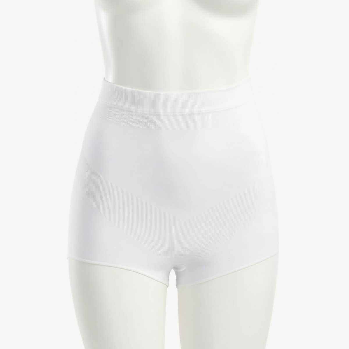 Carinawear White Seamless High-Waist Brief Corset for Tummy Control & Curves