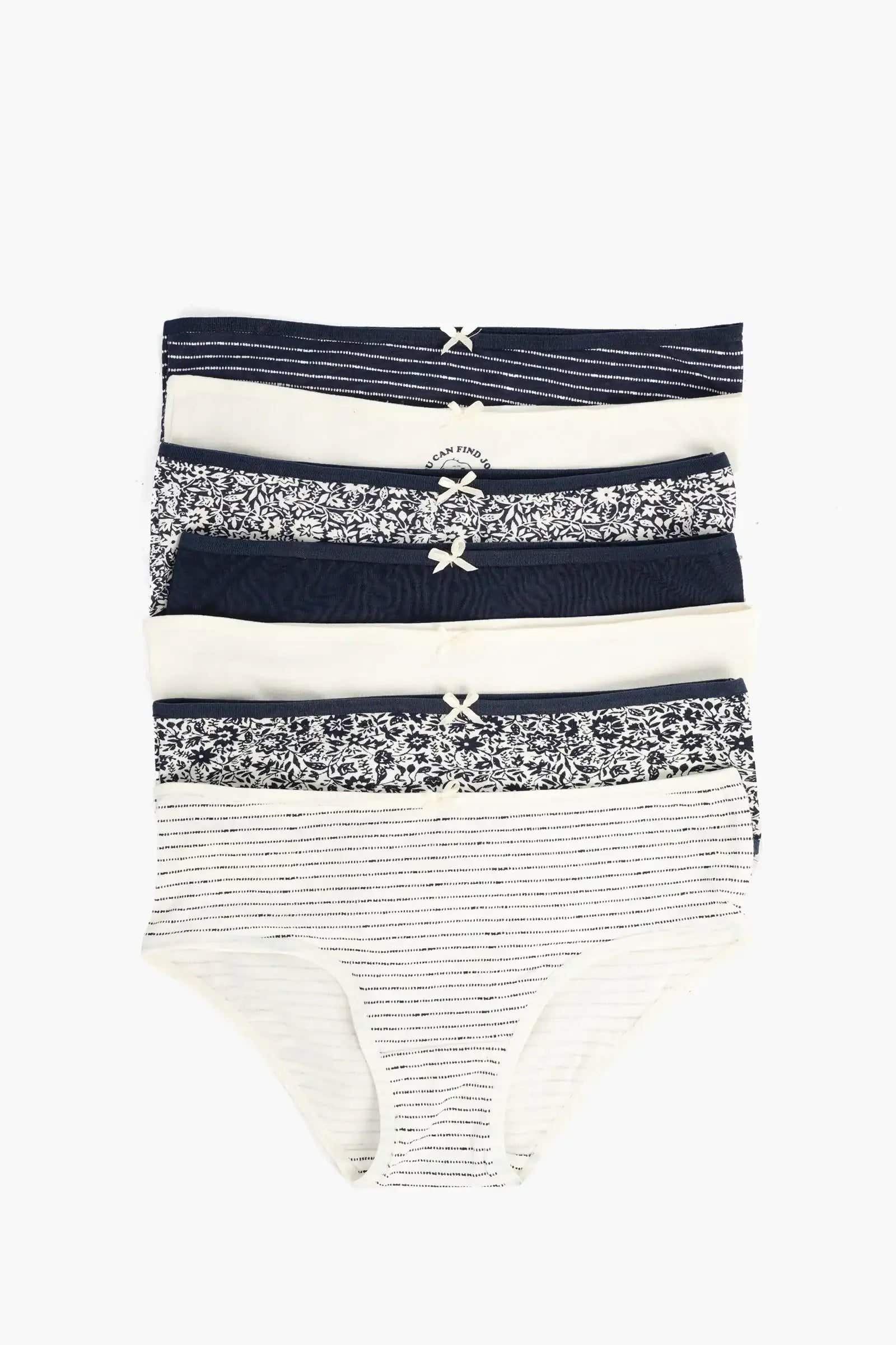 Carinawear 7-Pack Colored Cotton Brief Panties - Breathable & Comfortable Underwear