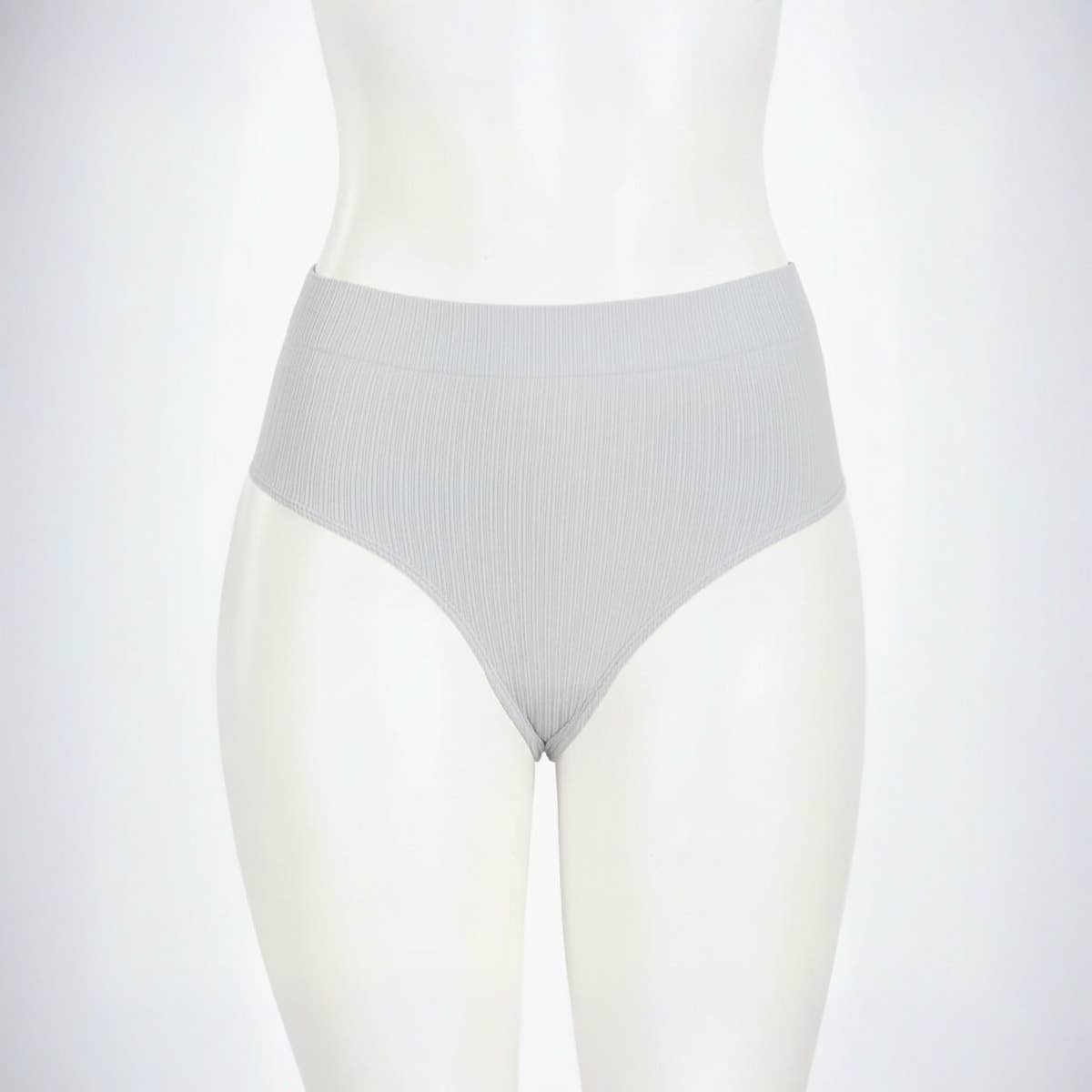 Carinawear Ribbed Full Brief Panty - Black, Soft Polyamide Fabric