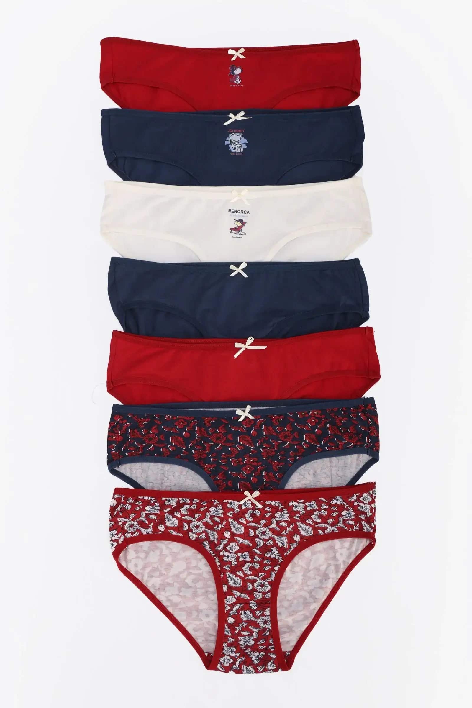 Pack of 7 Colored Bikini Panties