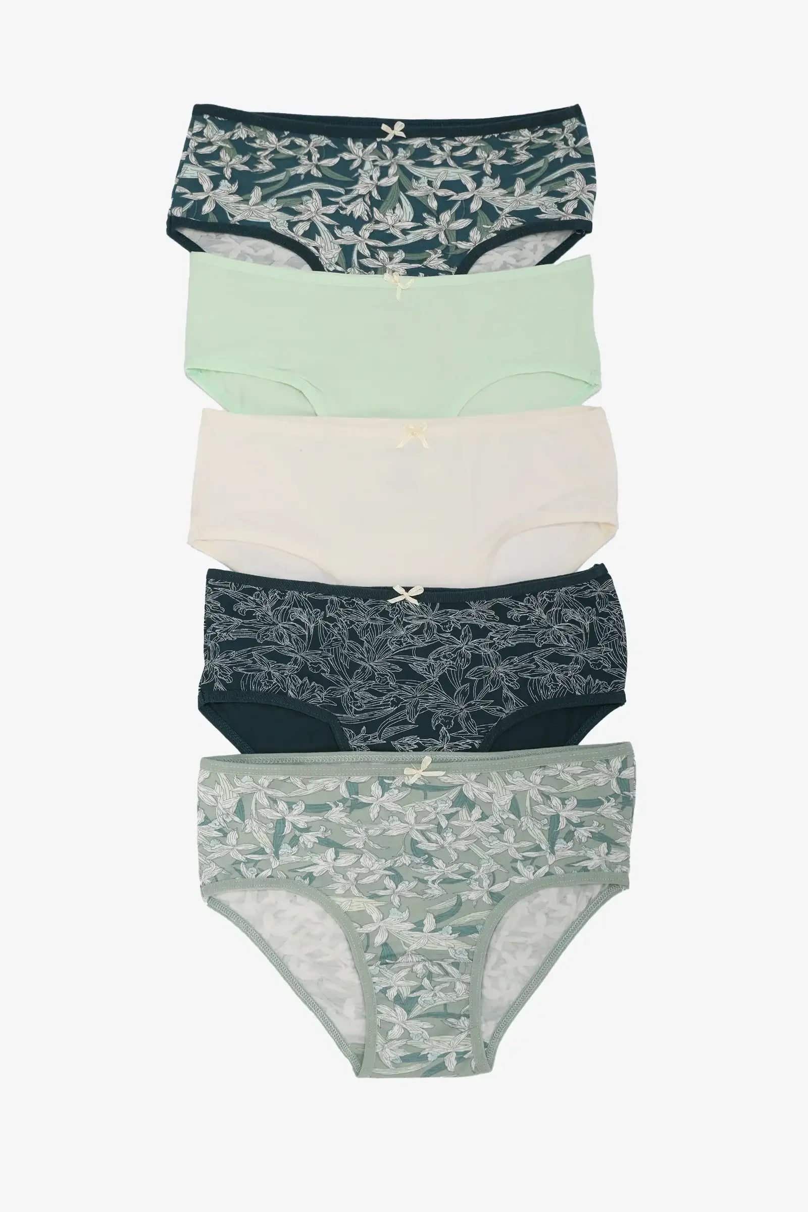 Pack of 5 Colored Brief Panties