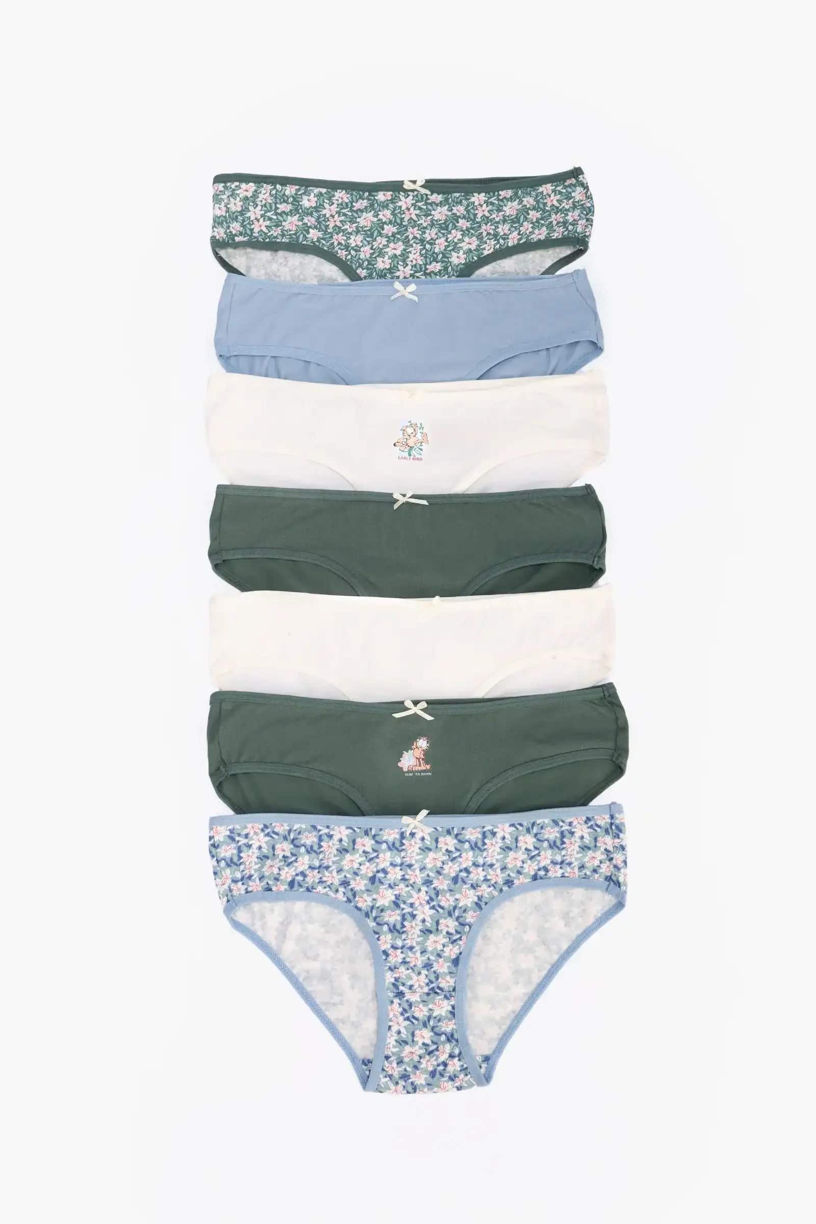Pack of 7 Colored Bikini Panties
