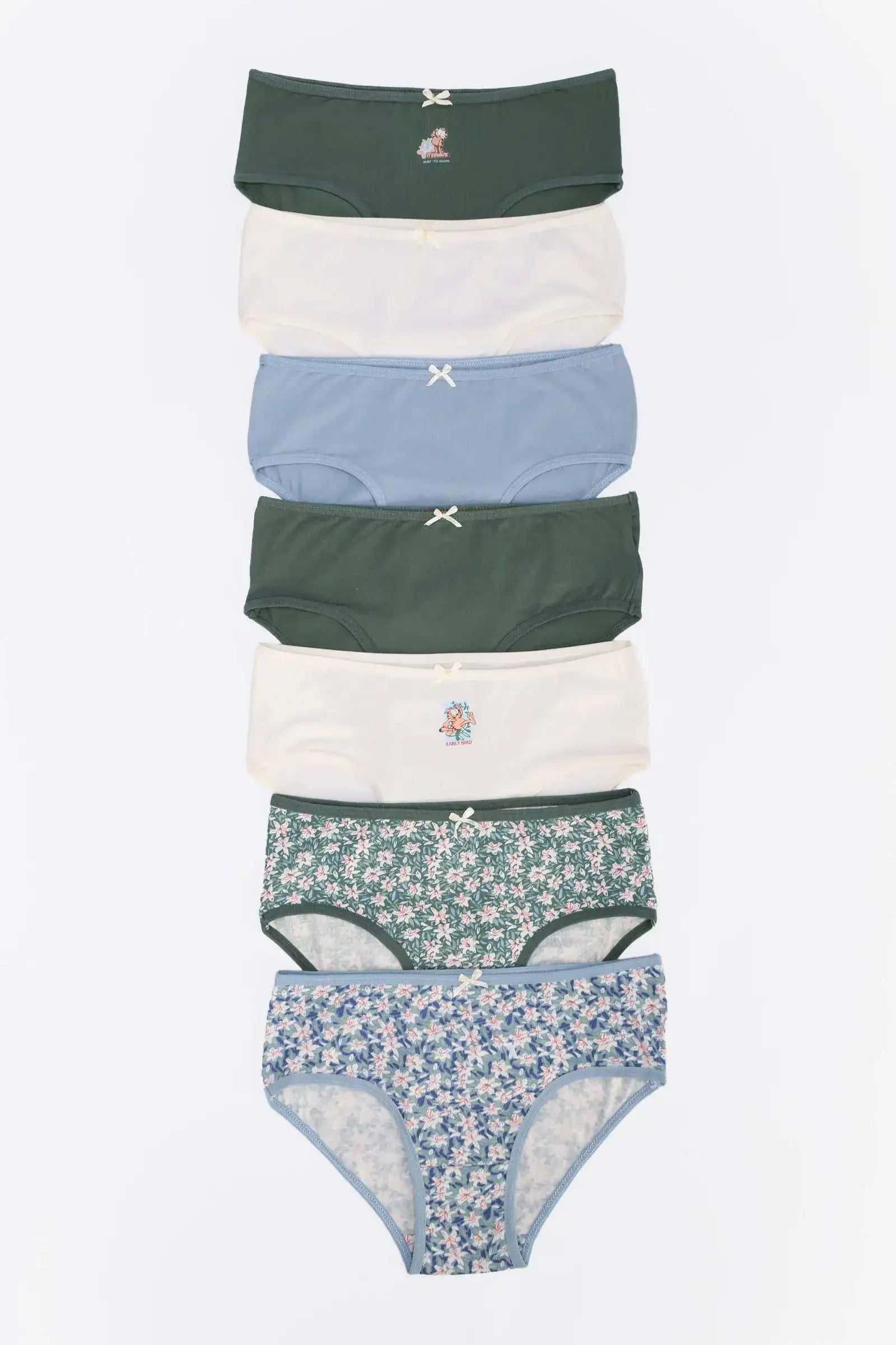 Pack of 7 Colored Brief Panties
