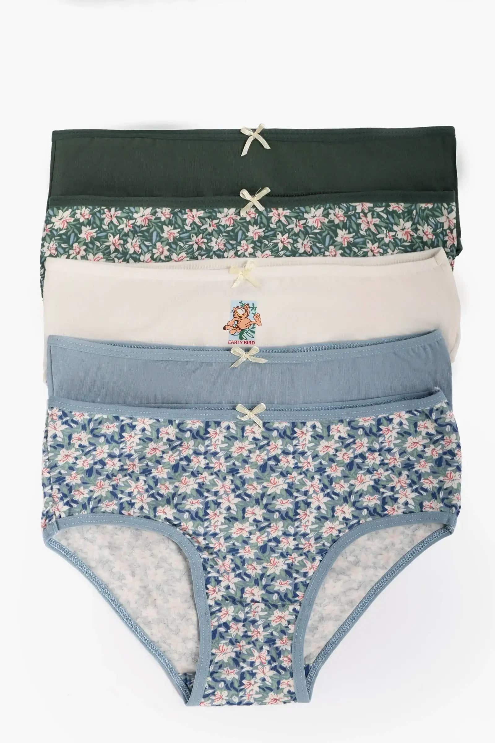 Pack of 5 Colored Brief Panties